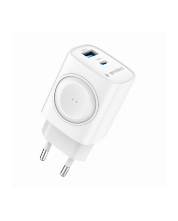 gembird Ładowarka USB-A USB-C 20W PowerDelivery Quick Charge 3.0, biała