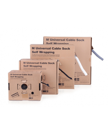 Multibrackets M Universal Cable Sock Self Wrapping 10Mm Black 25M (7350073733248)