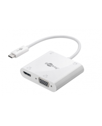 Goobay Adapter USB USB-C multiport adapter HDMI + VGA + PD 100 W White (52418)