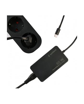gembird Ładowarka uniwersalna 65W USB-C FC czarna