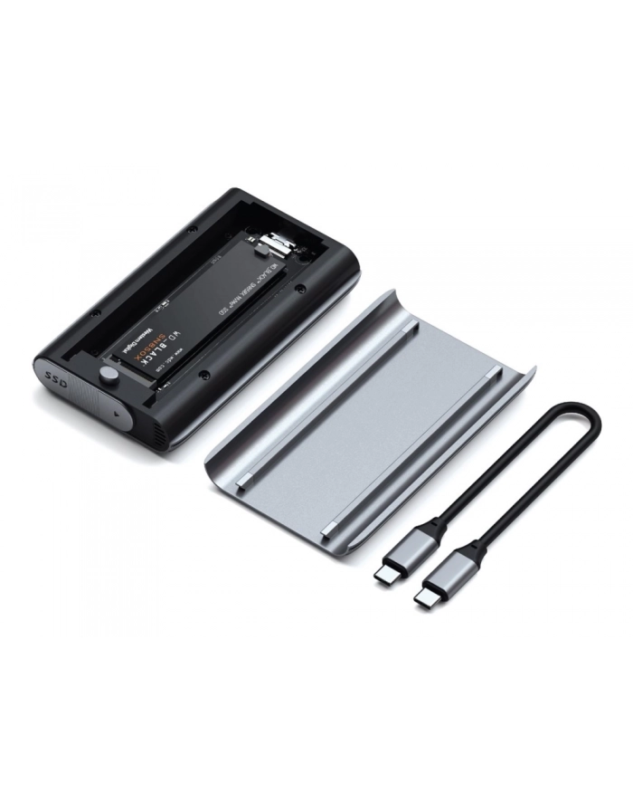 Satechi USB4 NVMe SSD Pro Enclosure USB4 Adapter Dysku NVMe SSD Ciemnoszary (STEU4NPM) główny