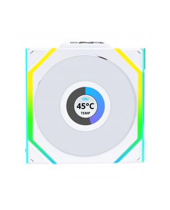 Wentylator Lian Li UNI FAN SL Wireless LCD ARGB PWM Reverse 120mm White (12RSLLCD1W1W)