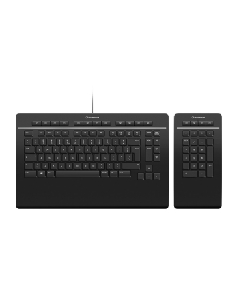 3Dconnexion Keyboard Pro with Numpad Klawiatura i blok numeryczny Niemcy Czarny (3DX700091) (wersja QWERTZ)