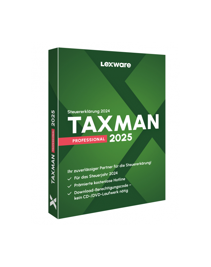 Lexware Program TAXMAN professional 2025 Zwrot podatku 1 x licencja (188322013) główny