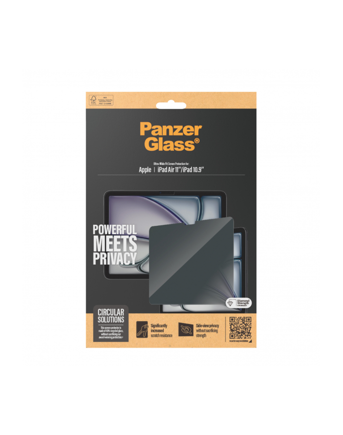 Panzerglass Privacy Screen iPad Air 11'' Ultra-Wide Fit (PANZERP2833) główny