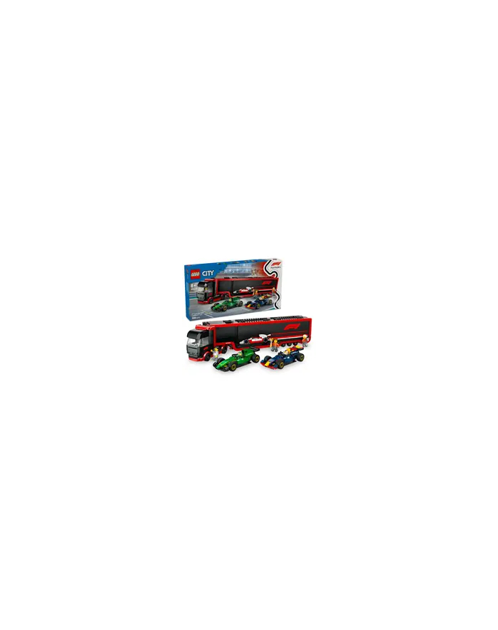 LEGO CITY F1 Ciezarowka z bolidam 60445 główny