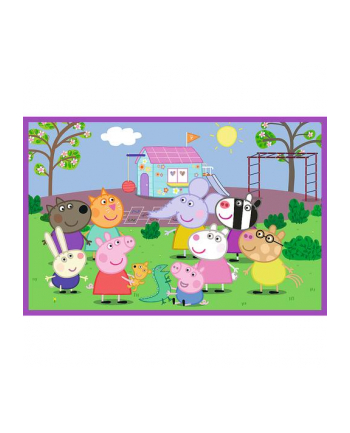 trefl PUZZLE 2x24 Peppa na placu zabaw 34435