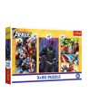 trefl PUZZLE 3x80 Dni pełne akcji /Disney Marvel 34883 - nr 1