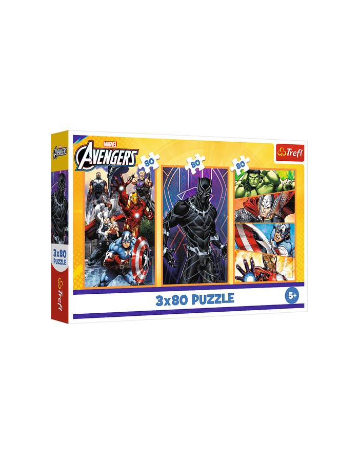 trefl PUZZLE 3x80 Dni pełne akcji /Disney Marvel 34883 główny