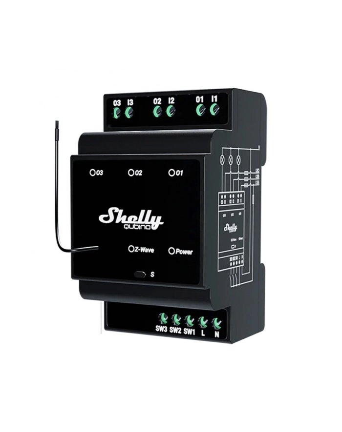 Shelly Europe Qubino Wave Pro 3 Przekaźnik główny