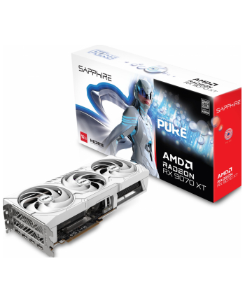 sapphire technology Karta graficzna Radeon RX 9070 XT PURE 16GB OC GDDR6 256bit 2DP/2HDMI nr 1