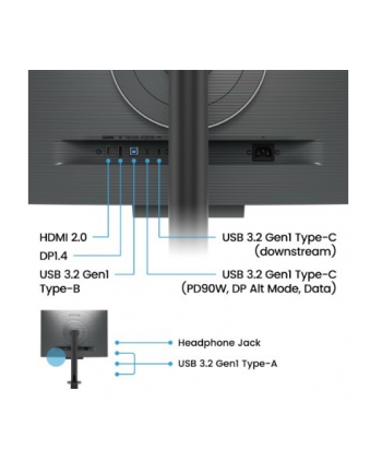 benq Monitor 28 '' RD280UA 4K IPS 5ms/IPS/1200:1/HDMI/DP