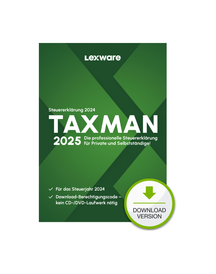 Lexware Program ESD TAXMAN 2025 (88322020) główny