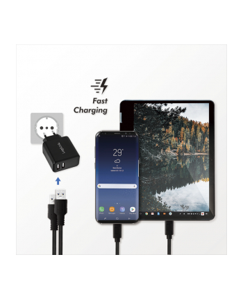 Logilink PA0210 Fast Charging adapter gniazda USB 2 x USB-A 12 W do smartfonów/tabletów/odtwarzaczy MP3-MP4/eBooków/nawigacji itp z zabezpieczen