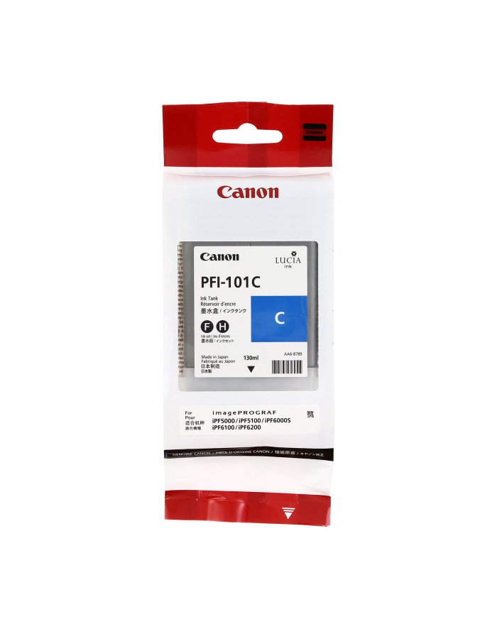 Tusz Canon PFI-101, Cyan (PG) główny