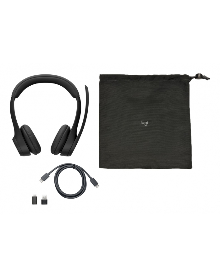 logitech Słuchawki Zone 305 Teams Midnight Black 981-001451 główny