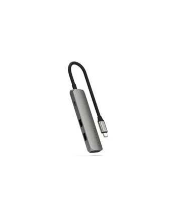 Satechi 4-w-1 USB-C Slim Multiport 4K USB-C (USB-C, 4K HDMI, 2x USB-A) (szary)