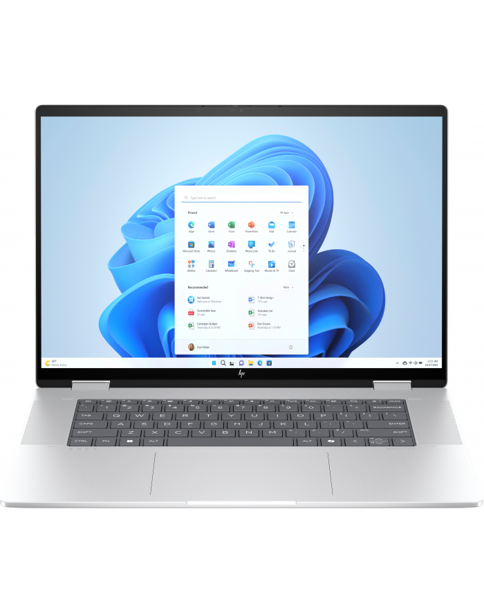 HP ENVY x360 16-ac0016nw - Ultra 7 155U | 16''-OLED-2.8K-120Hz-Dotyk | 32GB | 512GB | Win11Home | Srebrny lodowiec główny
