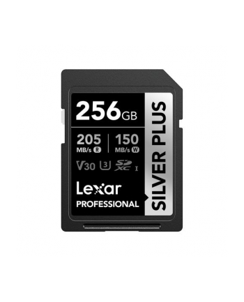 Lexar SDXC 256GB Professional SILVER Plus UHS-I U3 A2 4K V30