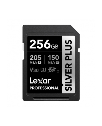 Lexar SDXC 256GB Professional SILVER Plus UHS-I U3 A2 4K V30 nr 1