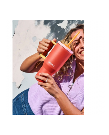 Kambukka Rio Tumbler Pink Papaya 950ml czerwony