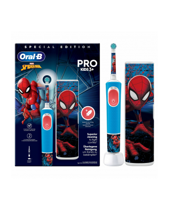 Oral-B Vitality Pro D103 Kids 3+ Spiderman + etui niebieski
