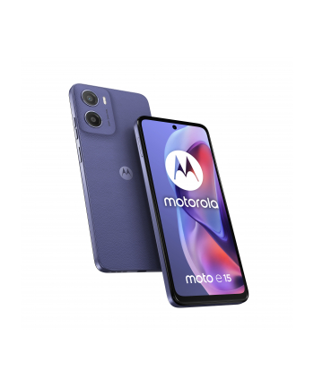 Motorola Moto E15 2/64GB Dual SIM Fresh Lavender 6,67'' 90Hz A-Si | Mediatek G81 | 2/64GB | 32MP | BT 5.4 | Dual SIM | 5200mAh | Android 14 Go