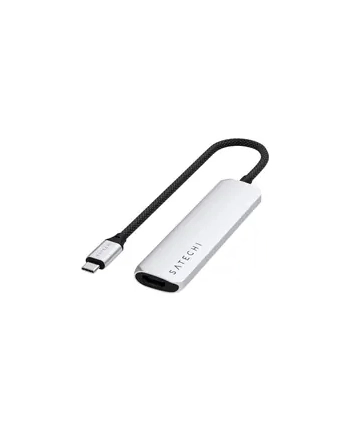 Satechi 4-w-1 USB-C Slim Multiport 4K USB-C (USB-C, 4K HDMI, 2x USB-A) (srebrny)