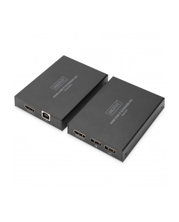 digitus Przedłużacz / Extender KVM HDMI+USB 150m po kat.5e UTP/IP 1080p FHD 60Hz audio (zestaw)