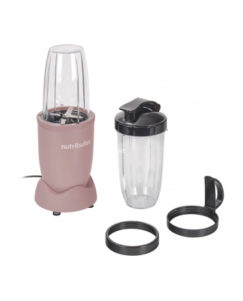 Nutribullet NB907MACL matowy różowy Moc [W]: 900 | Rodzaj dzbanka: tritan | Pojemność [l]: 0,9 | Ilość stopni prędkości: 1 | Kolor: