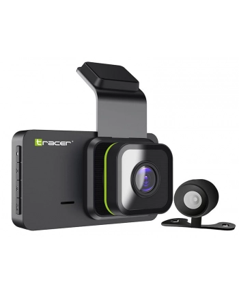 Tracer Opti 3D-WF Dual Wideorejestrator | 1920x1080 FullHD | 30 fps | Wbudowany mikrofon i głośnik | ekran 3.0'' | G-sensor | bateria 150mAh | USB-C