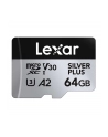 Lexar 64GB microSDXC Professional SILVER Plus UHS-I A2 V30 U3 (LMSSIPL064GBNANG) - nr 1