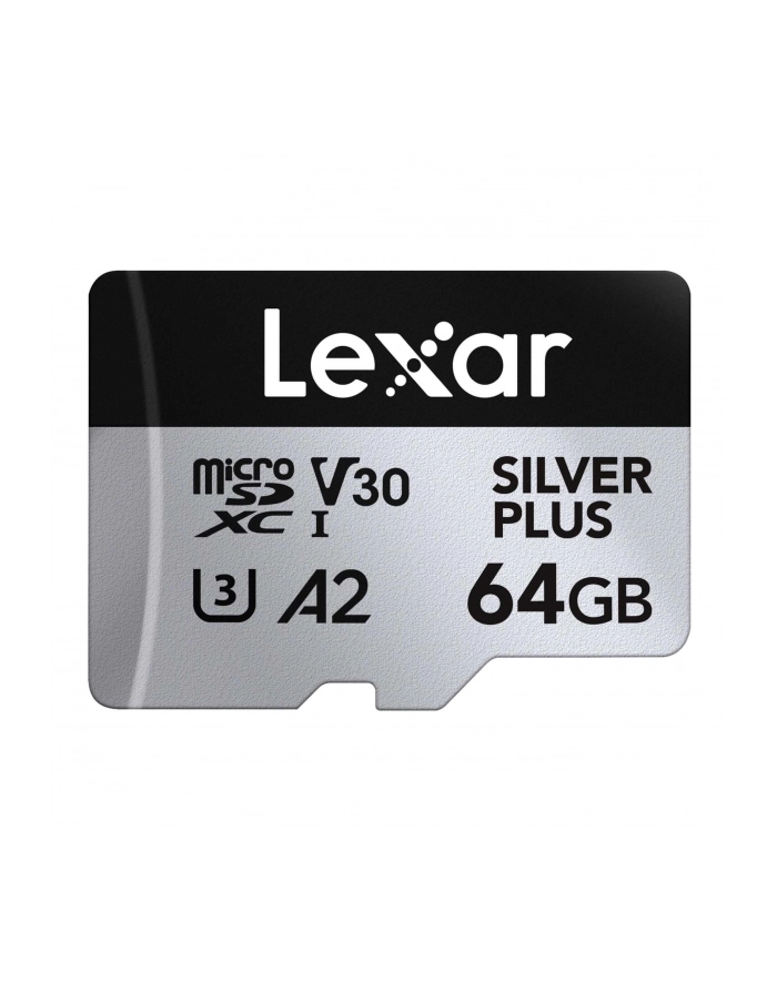 Lexar 64GB microSDXC Professional SILVER Plus UHS-I A2 V30 U3 (LMSSIPL064GBNANG) główny