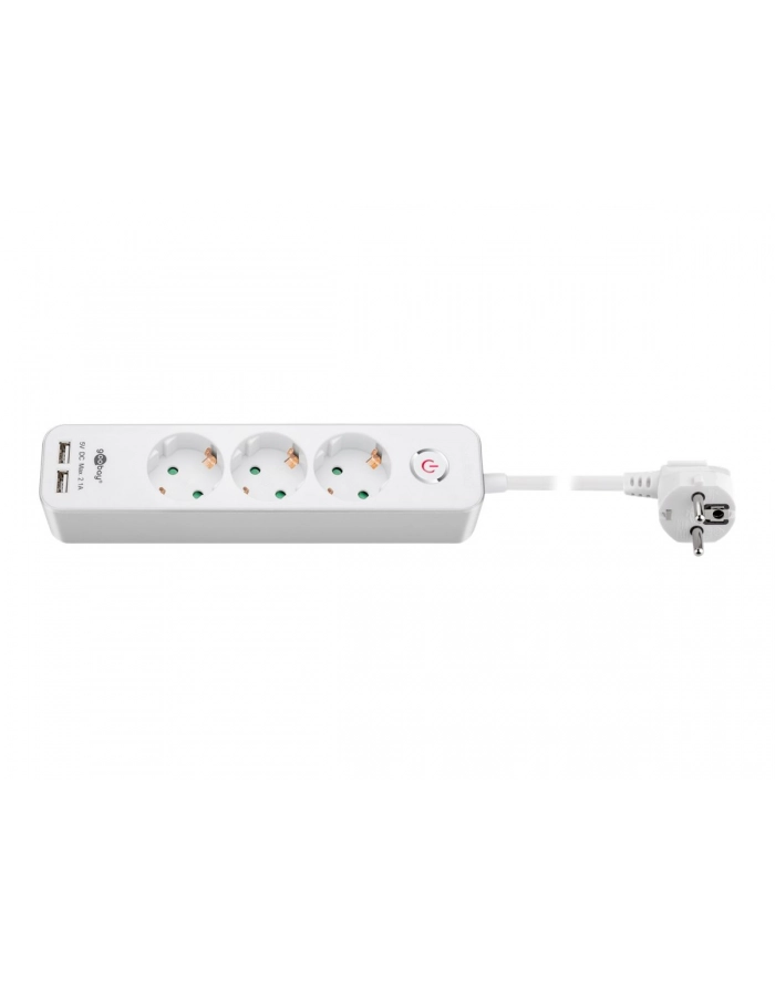 Goobay Listwa Zasilająca 3Xac 230V + 2Xusb 5V/2,1A (Elistgb3Gn) główny