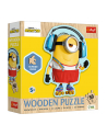 Puzzle drewniane 50el konturowe Szalony Minionek. Minionki 20239 Trefl - nr 1