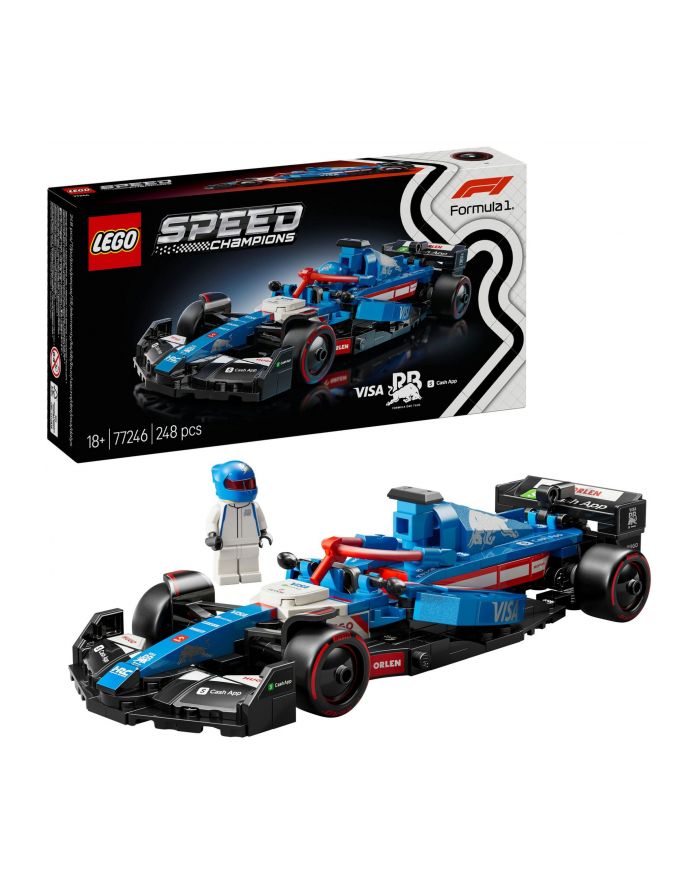 LEGO Speed Champions 77246 Bolid F1 Visa Cash App RB VCARB 01 główny