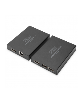 digitus Przedłużacz / Extender KVM HDMI+USB 150m po kat.5e UTP/IP 1080p FHD 60Hz audio (zestaw)