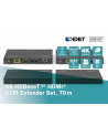 digitus Przedłużacz/Extender KVM HDMI+USB HDBaseT 70m 4K30Hz HDCP 2.2 PoC (Power over Cable) audio IR zestaw - nr 10