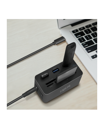 logilink Stacja dokująca USB-C do laptopa, 4K/PD/RJ45 nr 1