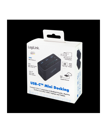 logilink Stacja dokująca USB-C do laptopa, 4K/PD/RJ45 nr 2