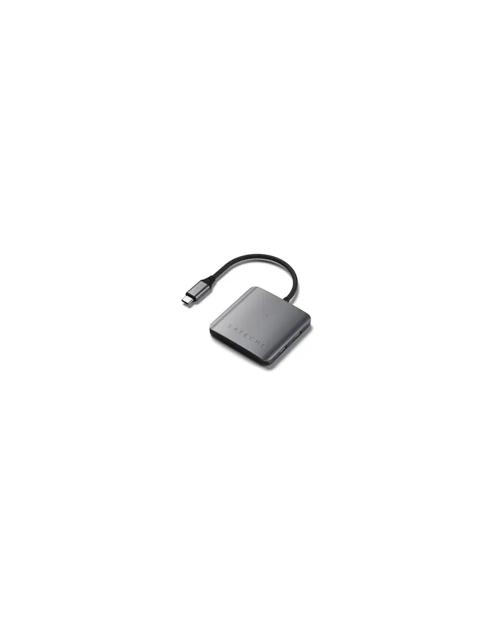 Satechi 4 Port USB-C Hub PD - aluminiowy hub USB-C (4x USB-C 10Gbps, w tym 1x 100W PD) (szary) główny