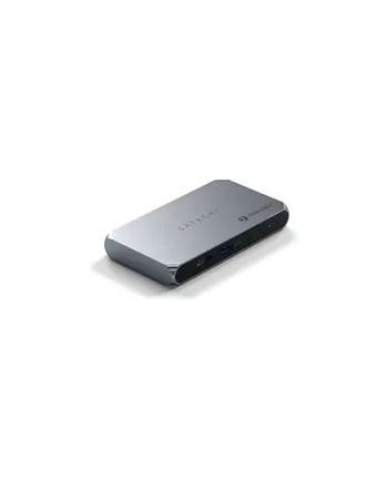 Satechi Thunderbolt 4 Slim Hub Pro | Port DC 20V | 1x USB 3.2 Gen. 2 | 1x TB4 Upstream 96W PD | 3x TB 4 (space gray)