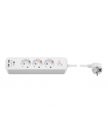 Goobay Listwa Zasilająca 3Xac 230V + 2Xusb 5V/2,1A (Elistgb3Gn)