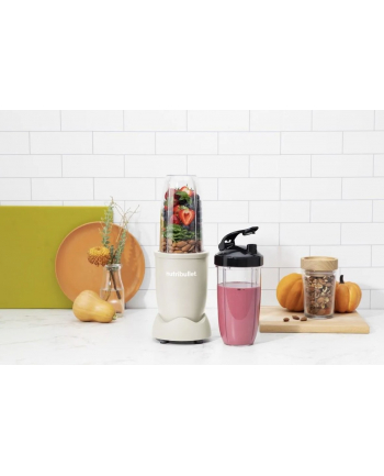 Nutribullet NB907MASN matowy piaskowy Moc [W]: 900 | Rodzaj dzbanka: tritan | Pojemność [l]: 0,9 | Ilość stopni prędkości: 1 | Kolor: nr 1