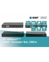 digitus Przedłużacz / Extender HDMI HDBaseT 150m kat.5e/6/74K 60Hz PoC (Power over Cable) IR audio (zestaw) - nr 7