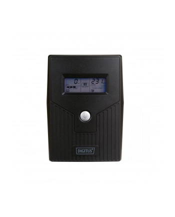 digitus UPS Line-Ineractive LCD BASIC, 600VA/360W, 1x12V/7Ah, AVR, 2x Schuko CEE 7/3