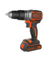 Akumulatorowa wiertarko-wkrętarka udarowa Black&Decker BCD383D2XK PowerConnect - 2 akumulatory 18V/2.0Ah - nr 1