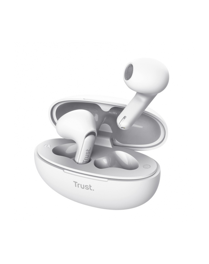 trust Słuchawki earbuds Yavi Bluetooth ENC białe główny