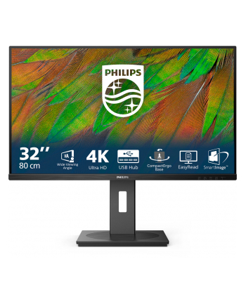 philips Monitor 31.5 cala 32B1N3800 VA 4K HDMIx2 DP Pivot