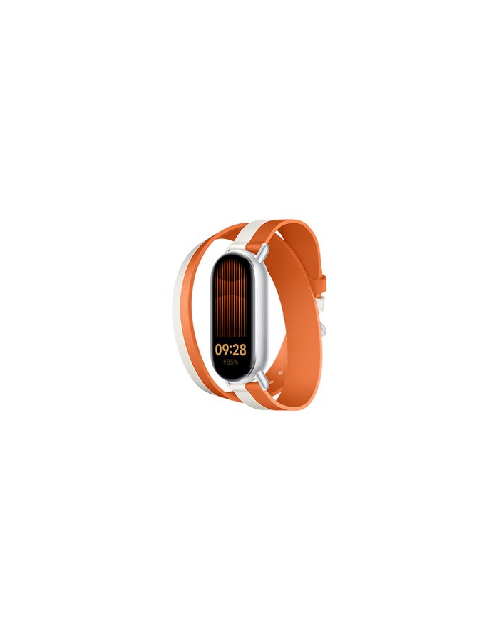 Xiaomi Smart Band 9 Dual-tone Leather Strap White and Orange główny